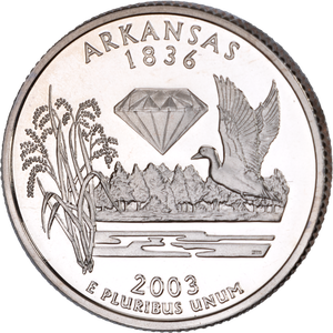 2003-S Arkansas Statehood Quarter Main Image
