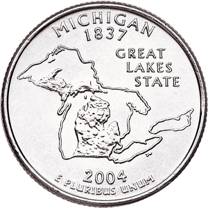 2004-D Michigan Statehood Quarter Main Image