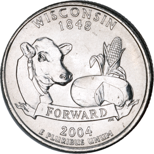 2004-P Wisconsin Statehood Quarter Main Image