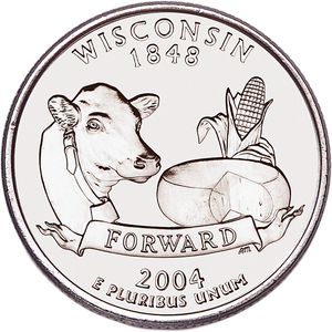 2004-D Wisconsin Statehood Quarter Main Image