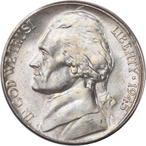 1945-D Jefferson Wartime Silver Alloy Nickel Main Image