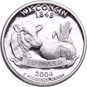 2004-S Wisconsin Statehood Quarter Main Image