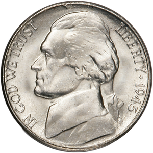 1945-S Jefferson Wartime Silver Alloy Nickel Main Image