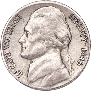 1945-S Jefferson Wartime Silver Alloy Nickel Main Image