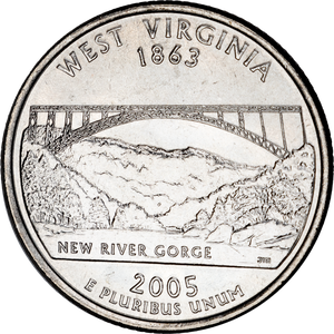 2005-D West Virginia Statehood Quarter Main Image