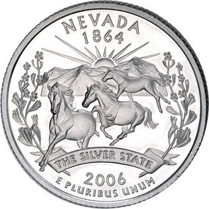 2006-S 90% Silver Nevada Statehood Quarter Main Image