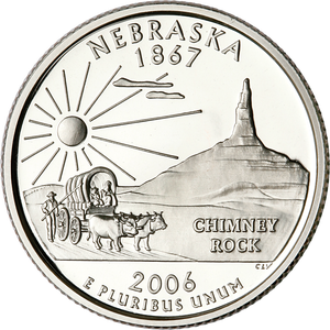 2006-S 90% Silver Nebraska Statehood Quarter Main Image