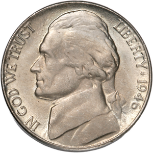 1946-D Jefferson Nickel MS60 Main Image