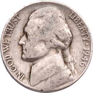 1946-D Jefferson Nickel Main Image