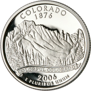 2006-S 90% Silver Colorado Statehood Quarter Main Image