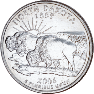 2006-P North Dakota Statehood Quarter Main Image