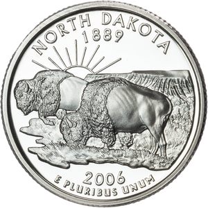 2006-S North Dakota Statehood Quarter Main Image