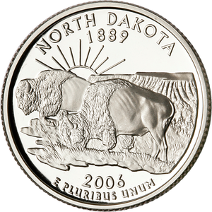 2006-S 90% Silver North Dakota Statehood Quarter Main Image