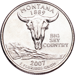 2007-P Montana Statehood Quarter Main Image
