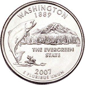 2007-P Washington Statehood Quarter Main Image