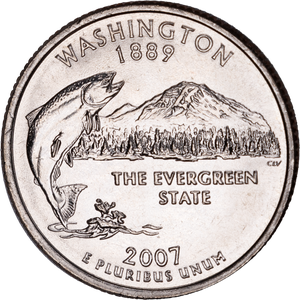 2007-D Washington Statehood Quarter Main Image