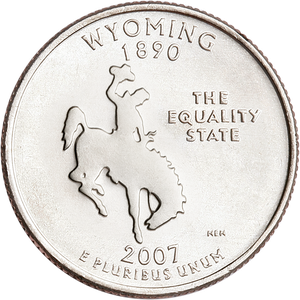 2007-P Wyoming Statehood Quarter Main Image