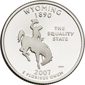 2007-S Wyoming Statehood Quarter Main Image
