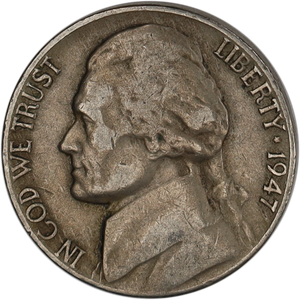 1947-D Jefferson Nickel Main Image