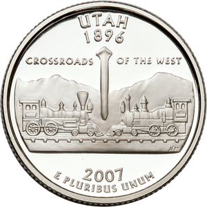 2007-S Utah Statehood Quarter Main Image