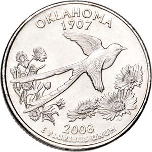 2008-P Oklahoma Statehood Quarter Main Image