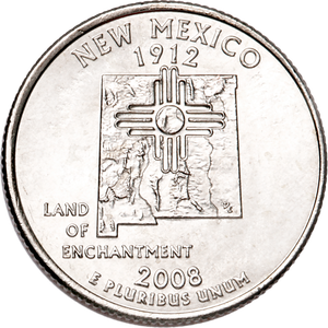 2008-P New Mexico Statehood Quarter Main Image