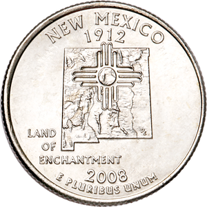 2008-D New Mexico Statehood Quarter Main Image