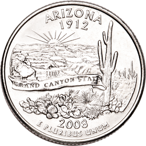 2008-P Arizona Statehood Quarter Main Image