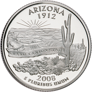 2008-S Arizona Statehood Quarter Main Image
