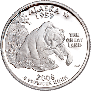 2008-S Alaska Statehood Quarter Main Image