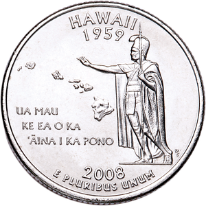 2008-P Hawaii Statehood Quarter Main Image