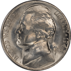 1948-S Jefferson Nickel, Uncirculated, MS60 Main Image