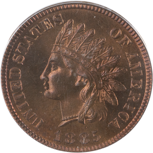 1885 Indian Head Cent Red-Brown Main Image