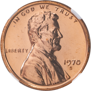 1970-S LH Cent Small Date Red NGC   UC67 Main Image