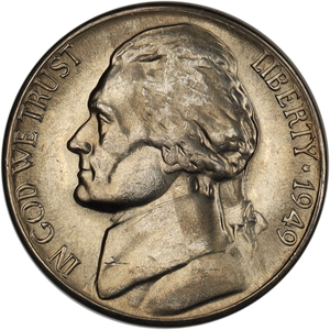 1949-S Jefferson Nickel MS60 Main Image
