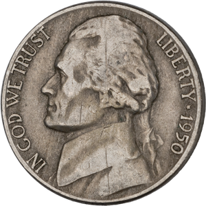 1950 Jefferson Nickel Main Image