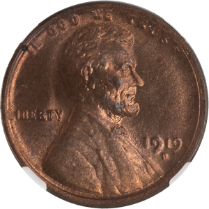 1919-D Linc Head Cent Red Brown Main Image