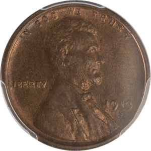 1919-S Lincoln Head Cent Red Brown Main Image