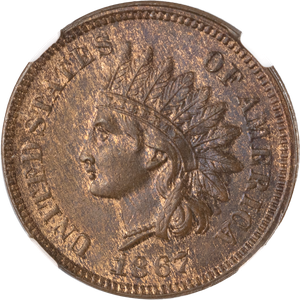 Small Cent - Indian Head - 1867 Main Image