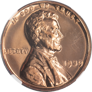1939 Lincoln Head Cent, Red Main Image