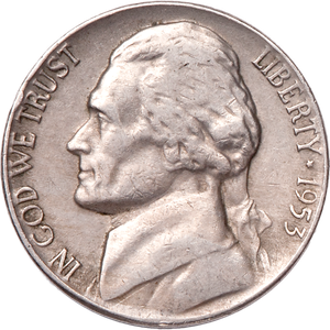 1953 1953 Jefferson Nickel Main Image