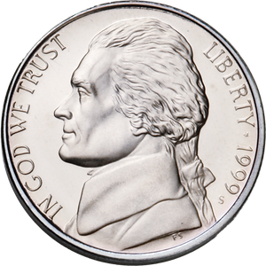 1999-S Jefferson Nickel Main Image