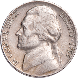 1953-D Jefferson Nickel Main Image