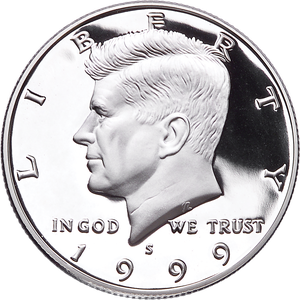 1999-S 90% Silver Kennedy Half Dollar Main Image