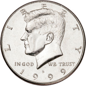 1999-D Kennedy Half Dollar MS60 Main Image