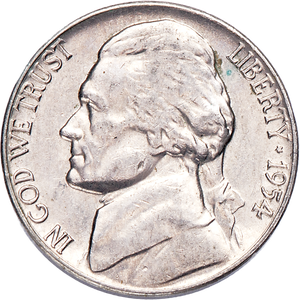 1954-D Jefferson Nickel Main Image