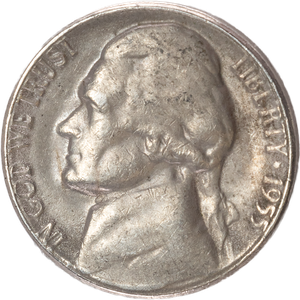 1955 Jefferson Nickel Main Image