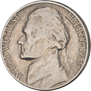 1955-D Jefferson Nickel Main Image