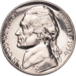 1956 Jefferson Nickel Proof PR63 Main Image