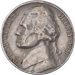 1956 Jefferson Nickel Main Image